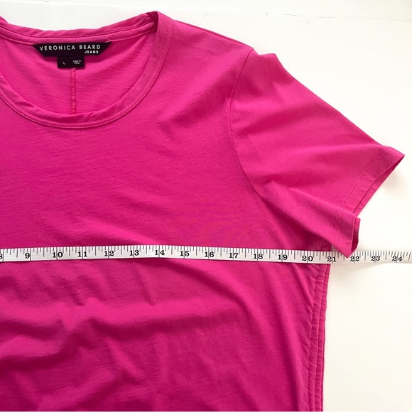 Veronica Beard | Crewneck | Short Sleeve | Tazi Tee |Crop Top - Picture 10 of 13